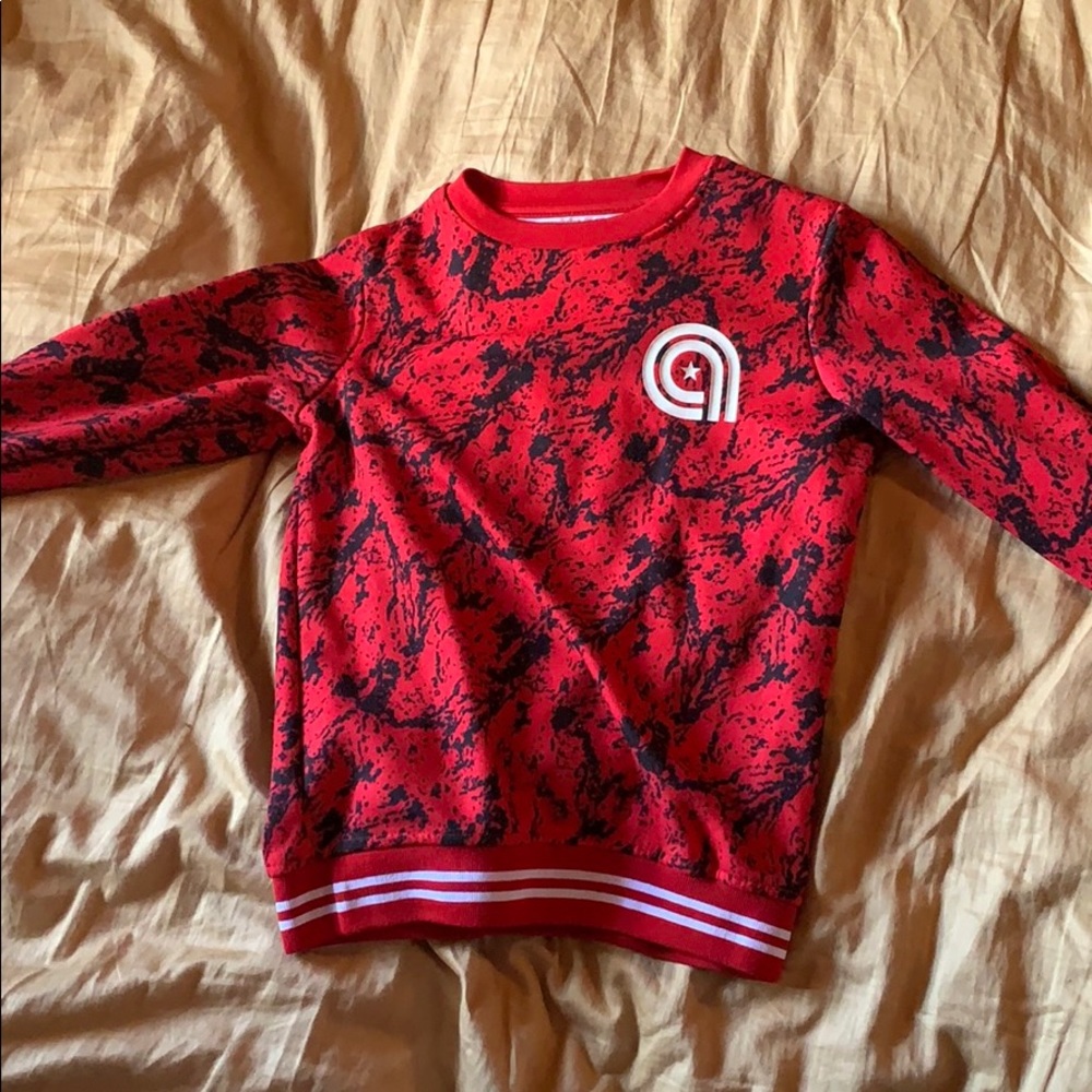 Akademiks kids red/black camo xl 7